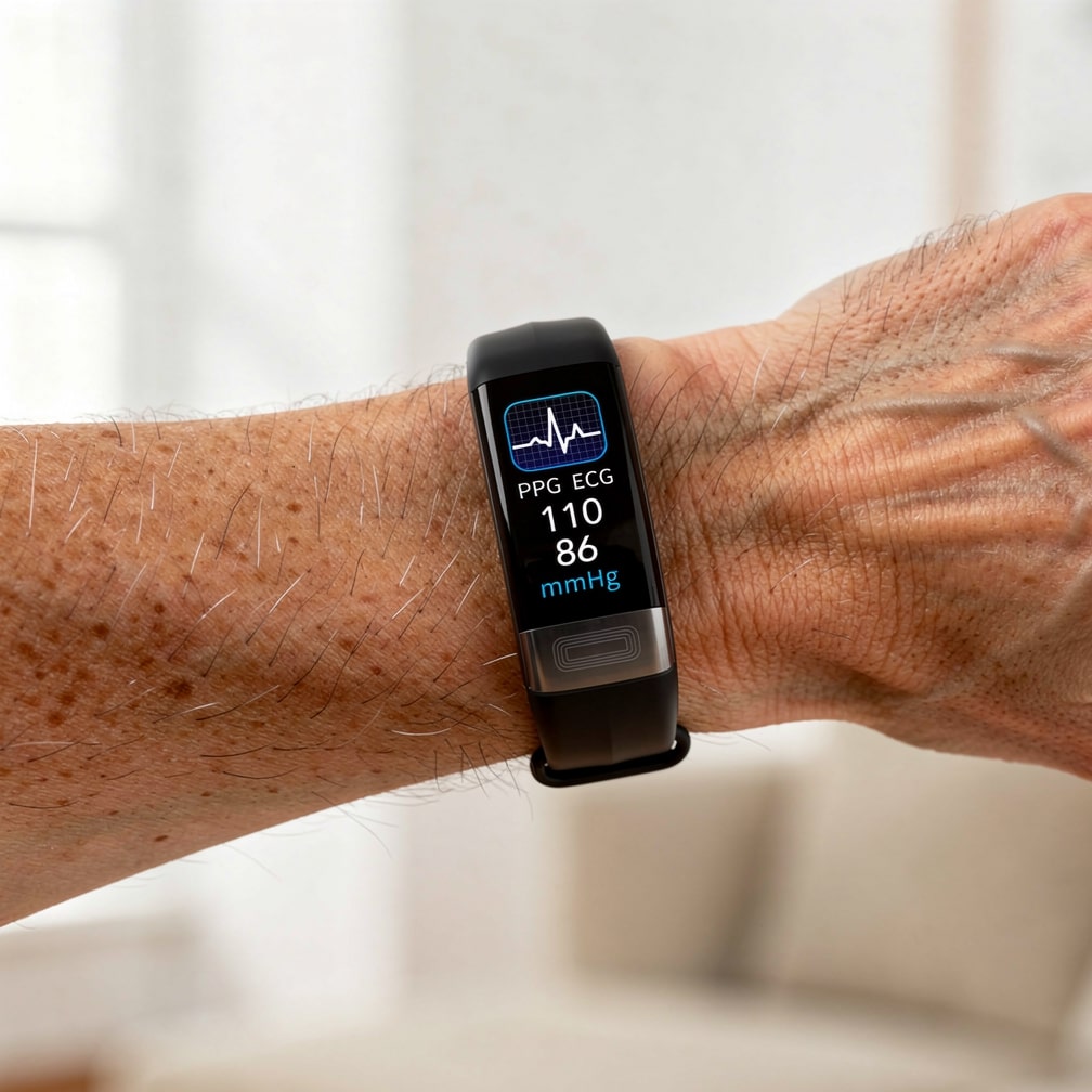 Smartwatch met EKG, Hartslag, Bloeddruk & Slaaptracking voor Dames en Heren | Fitness Tracker | Vitaro