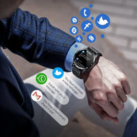 Luxe Mannen Smartwatch | Multisport Modus | Gezondheidsmonitoring