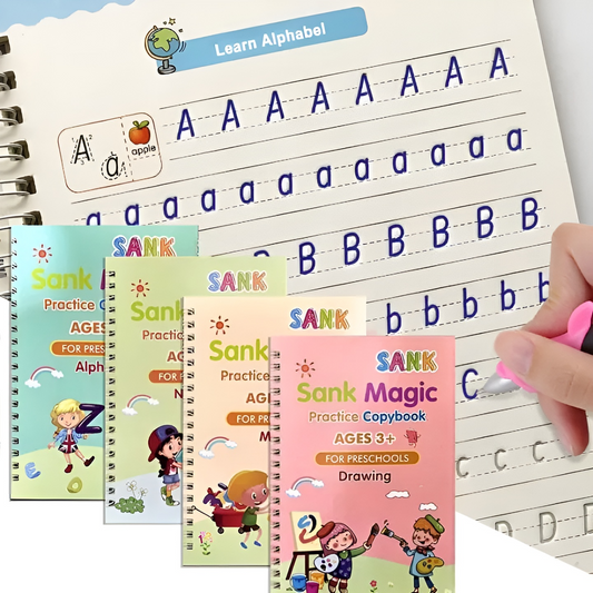 Traceerboek Set | Leren en Plezier voor Kinderen | 4 Boeken & Pen