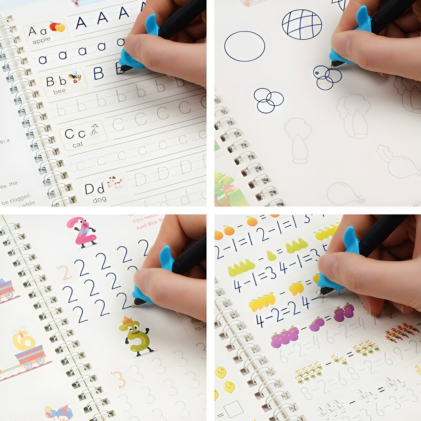 Traceerboek Set | Leren en Plezier voor Kinderen | 4 Boeken & Pen