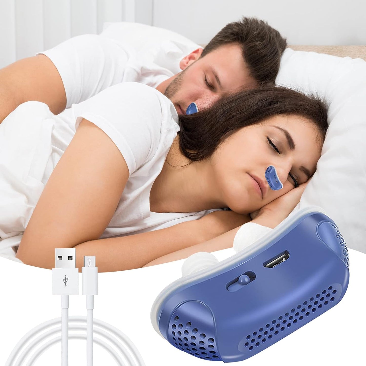 SnoreFree | Micro-CPAP Slaapapneu-apparaat voor Reizen & Anti-Snurken