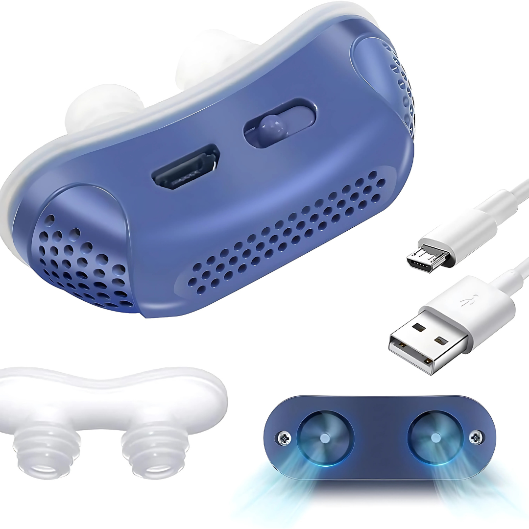 SnoreFree | Micro-CPAP Slaapapneu-apparaat voor Reizen & Anti-Snurken