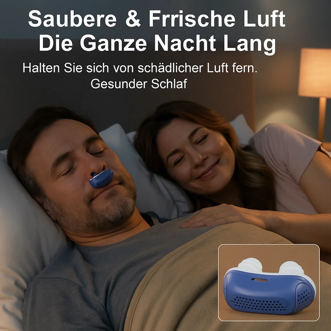 SnoreFree | Micro-CPAP Slaapapneu-apparaat voor Reizen & Anti-Snurken