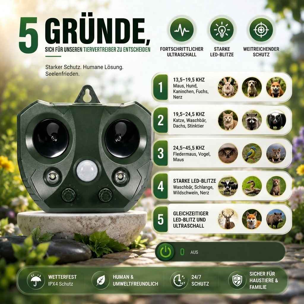 Solar Dierafschrikkers voor de Tuin | Solarwacht