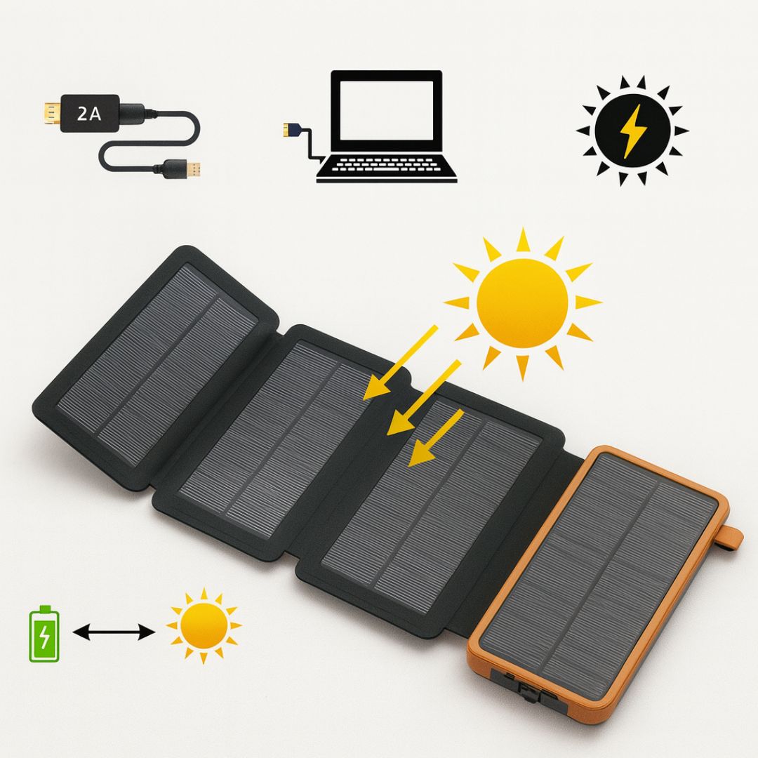Powerbank Zonne-energie | Handige Zonne-lader | Zonne-laders | SolarBox