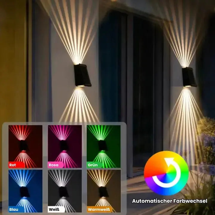 Solarlamp voor Tuin & Balkon | Tuinverlichting met Kleurverandering | Solarlampen voor Buiten | SolarLumen