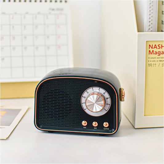 SoundJoy | Retro Draagbare Luidspreker met FM Radio