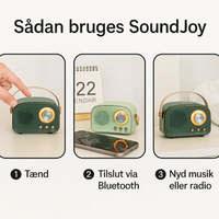 SoundJoy | Retro Draagbare Luidspreker met FM Radio