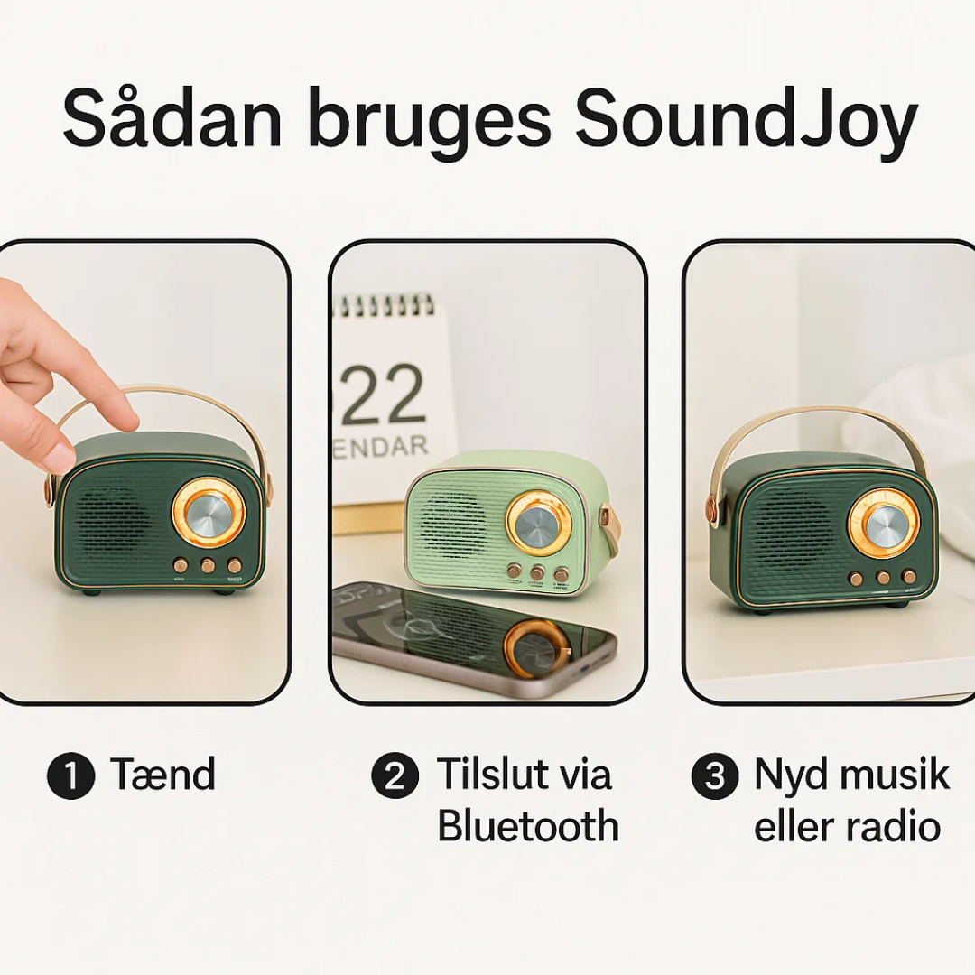 SoundJoy | Retro Draagbare Luidspreker met FM Radio