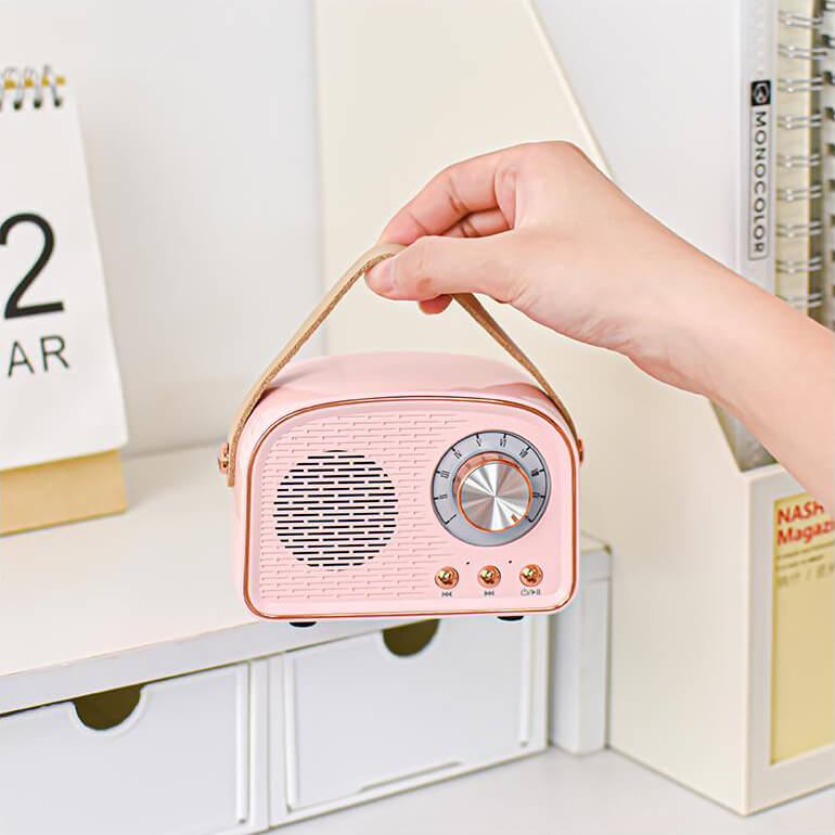 SoundJoy | Retro Draagbare Luidspreker met FM Radio