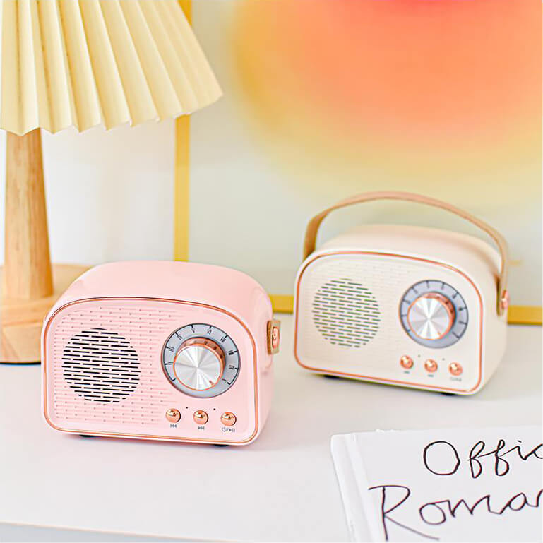 SoundJoy | Retro Draagbare Luidspreker met FM Radio