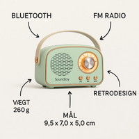 SoundJoy | Retro Draagbare Luidspreker met FM Radio