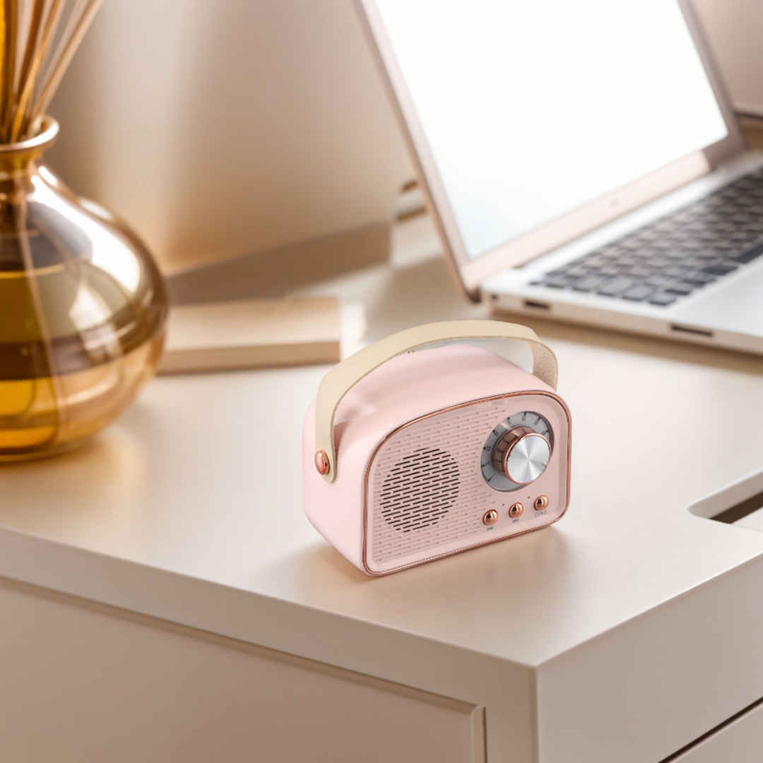 SoundJoy | Retro Draagbare Luidspreker met FM Radio