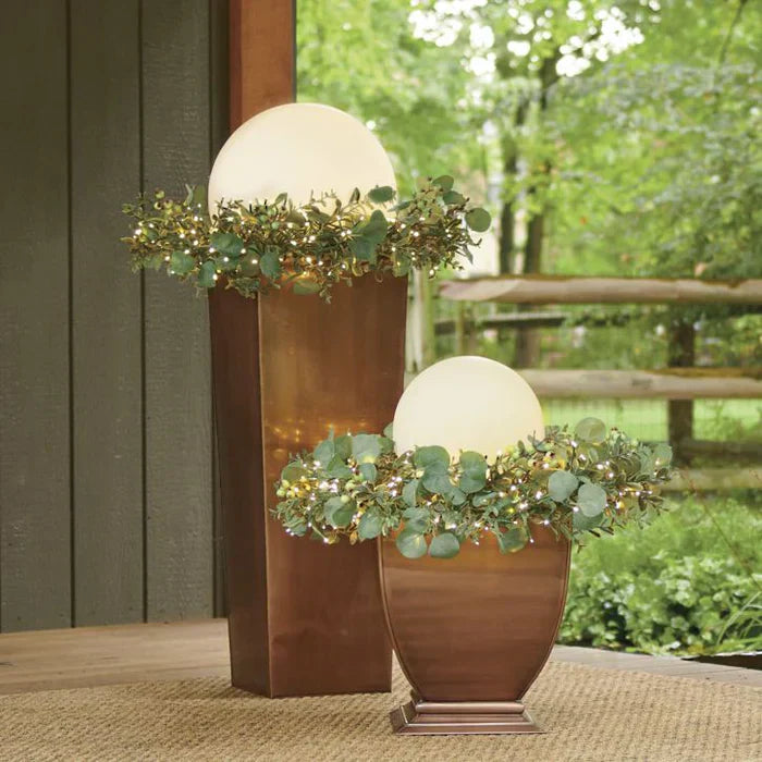 Moderne PE Globe Buiten Tuinverlichting LED Oplaadbaar