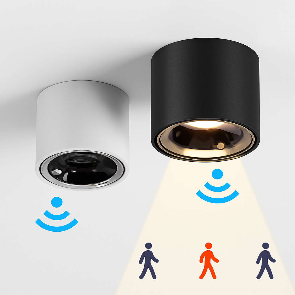 LED bewegingssensor spot 12W opbouw Anti-verblinding slim trap slaapkamer huis