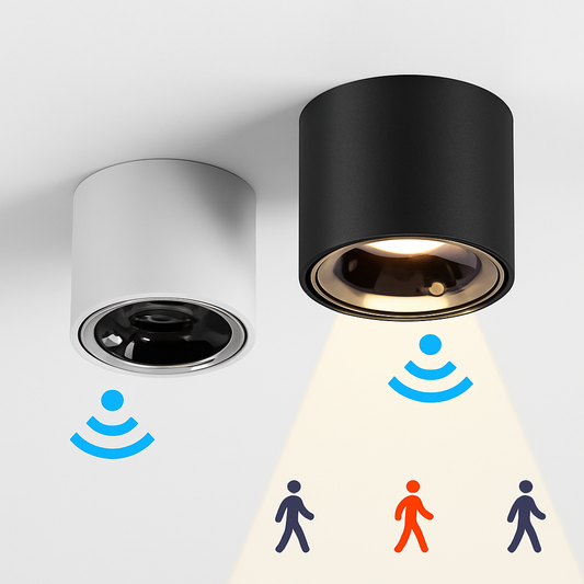 LED bewegingssensor spot 12W opbouw Anti-verblinding slim trap slaapkamer huis