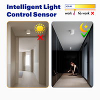LED bewegingssensor spot 12W opbouw Anti-verblinding slim trap slaapkamer huis