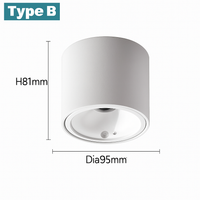 LED bewegingssensor spot 12W opbouw Anti-verblinding slim trap slaapkamer huis