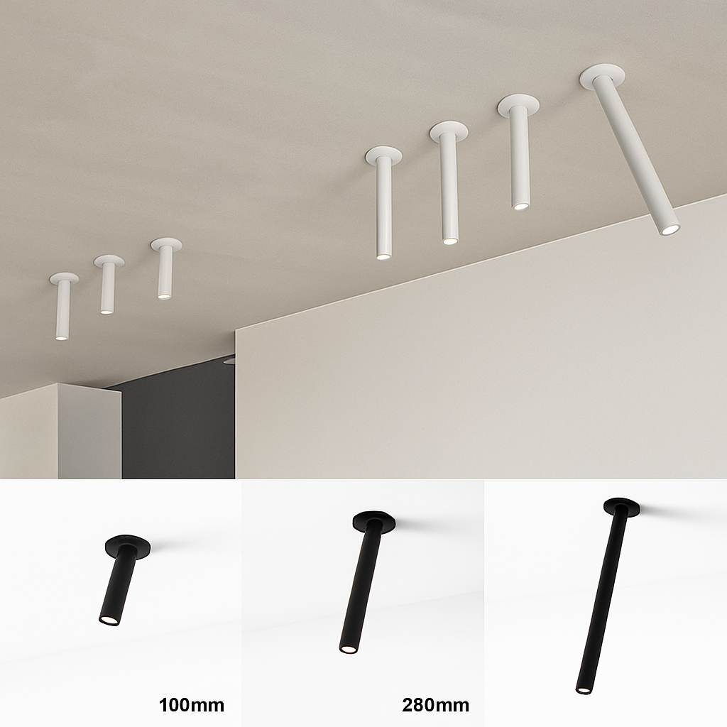 Moderne LED Spot en Tube Richtbaar