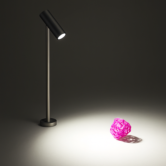 verstelbare LED vitrinespot voor sieraden
