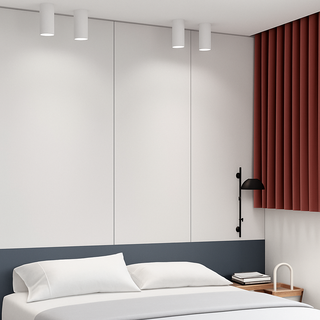 Spot moderne LED in de vorm van een gouden buis Grover