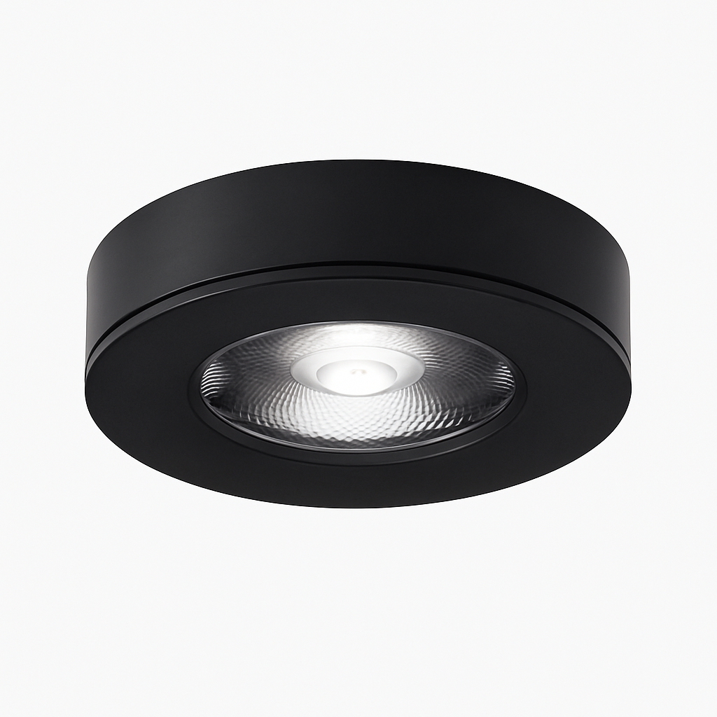 Spot moderne LED extra dun rond en aluminium Delma