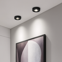 Spot moderne LED extra dun rond en aluminium Delma