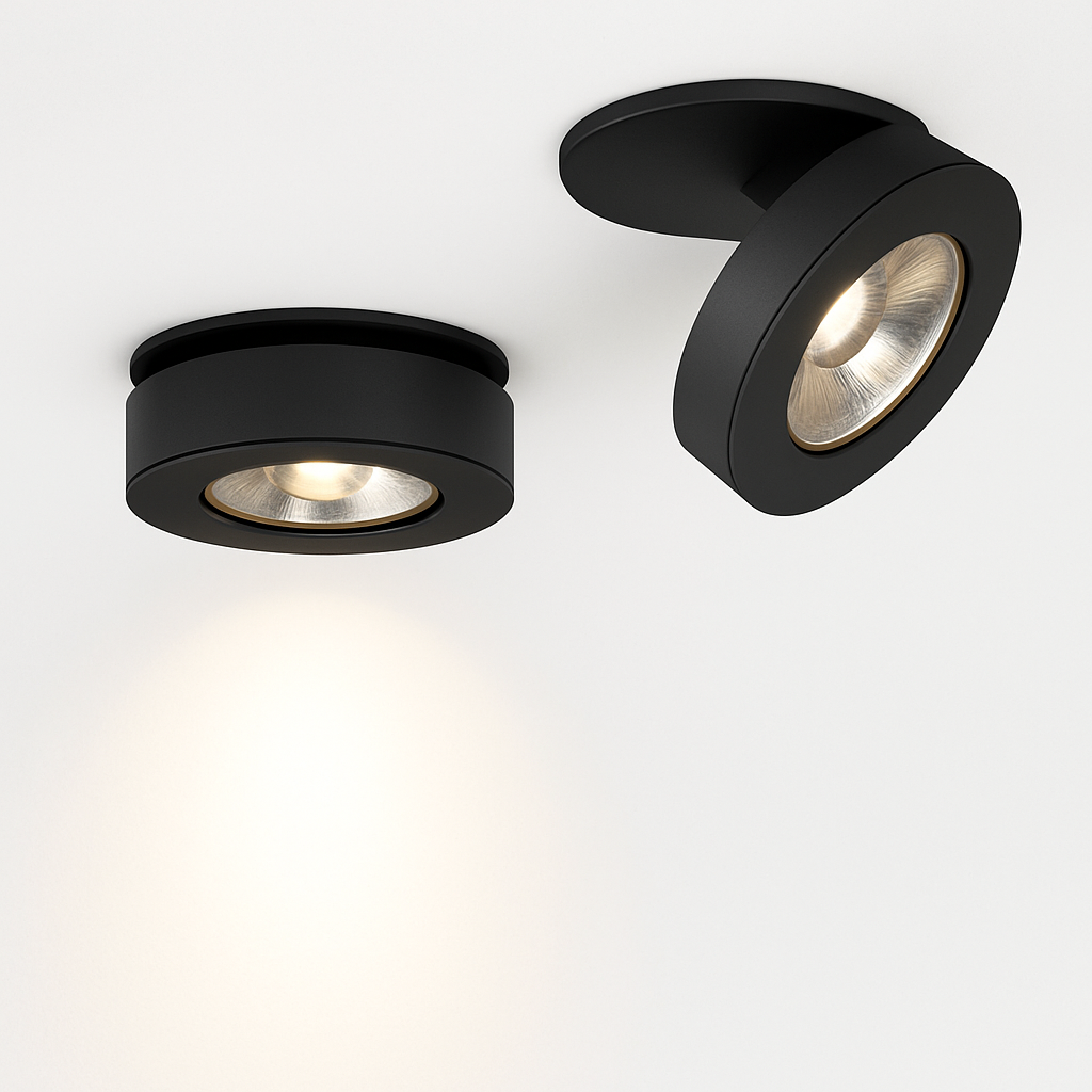 Moderne LED inbouwspot rond en verstelbaar Slim