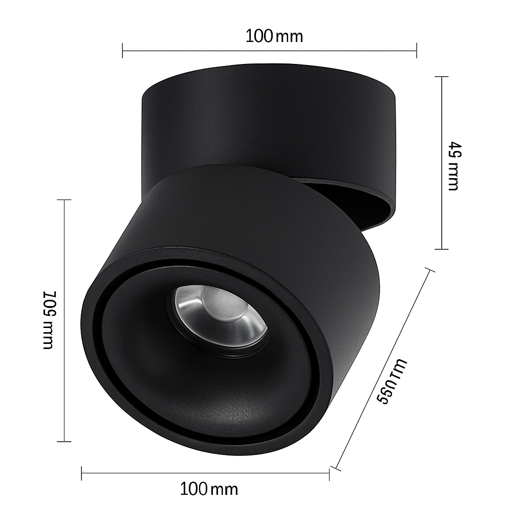 Ronde verstelbare LED design spots
