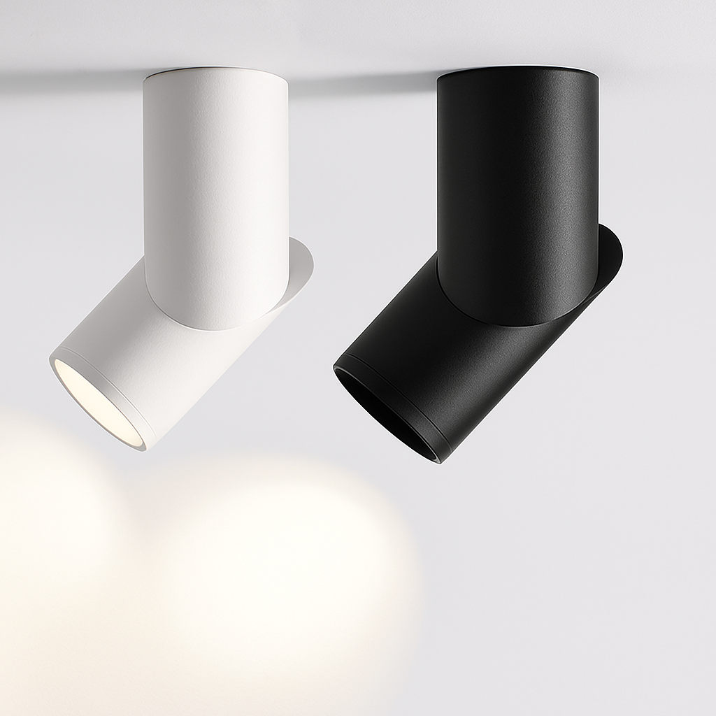 dimbare roterende LED-spots met variabele intensiteit voor binnenverlichting