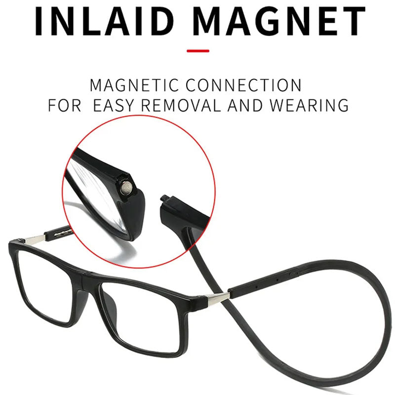Magnetische Nek-Hangende Anti-Verlies Anti-Blauw Licht Leesbril