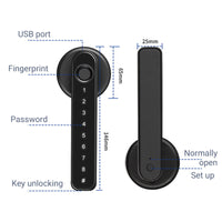 Vingerafdruk Slimme Deurslotknop met Bluetooth APP-besturing