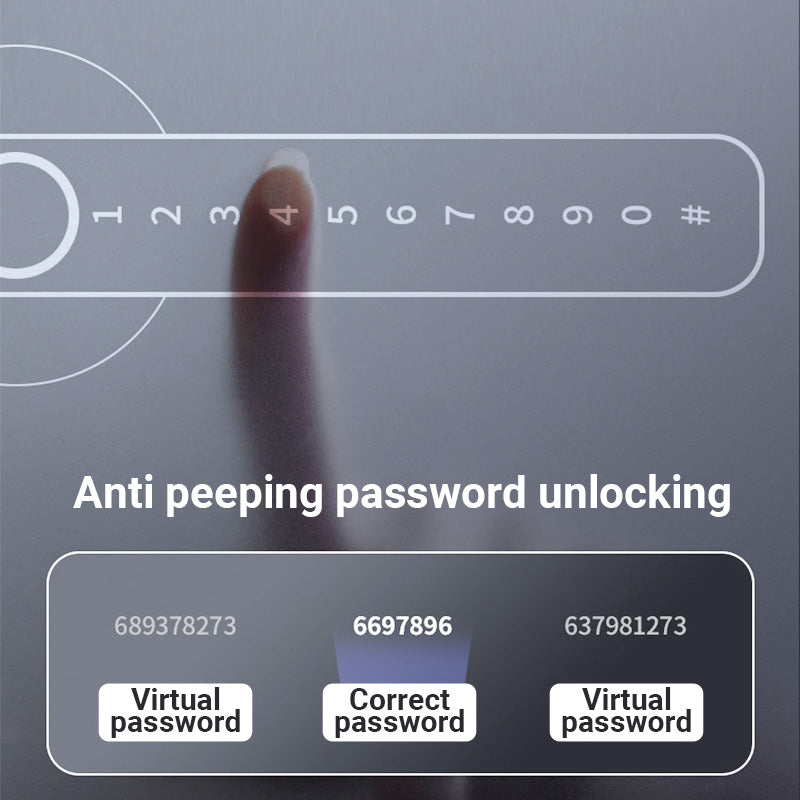 Vingerafdruk Slimme Deurslotknop met Bluetooth APP-besturing