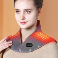 Skanto - Elektrische verwarmingskussen voor de nek en schouders met vibratie
