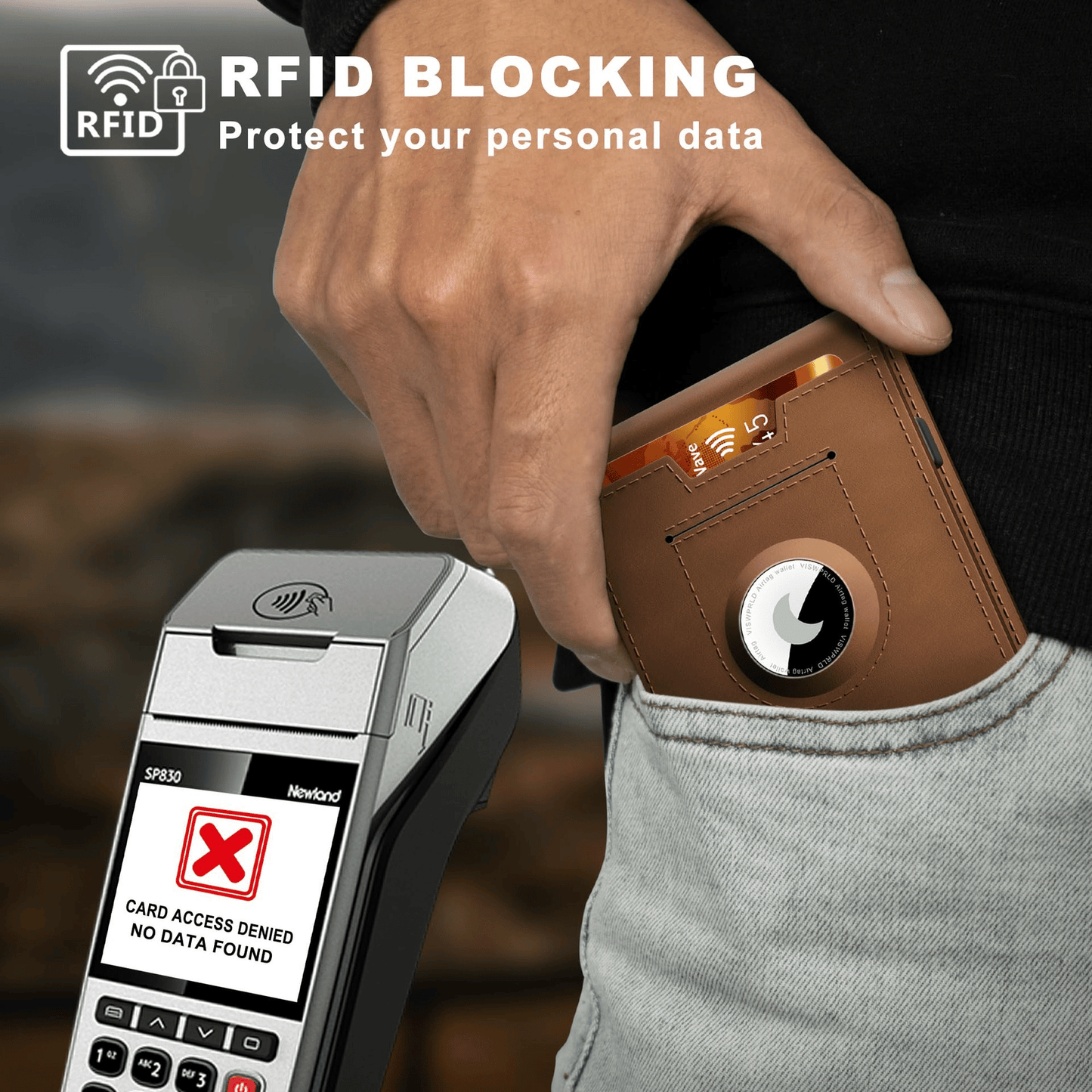 Pop Up aluminium tas Geld Clip Slanke Lederen Slots Creditcardhouder RFID Blokkerende Bifold Minimalistische Portemonnee