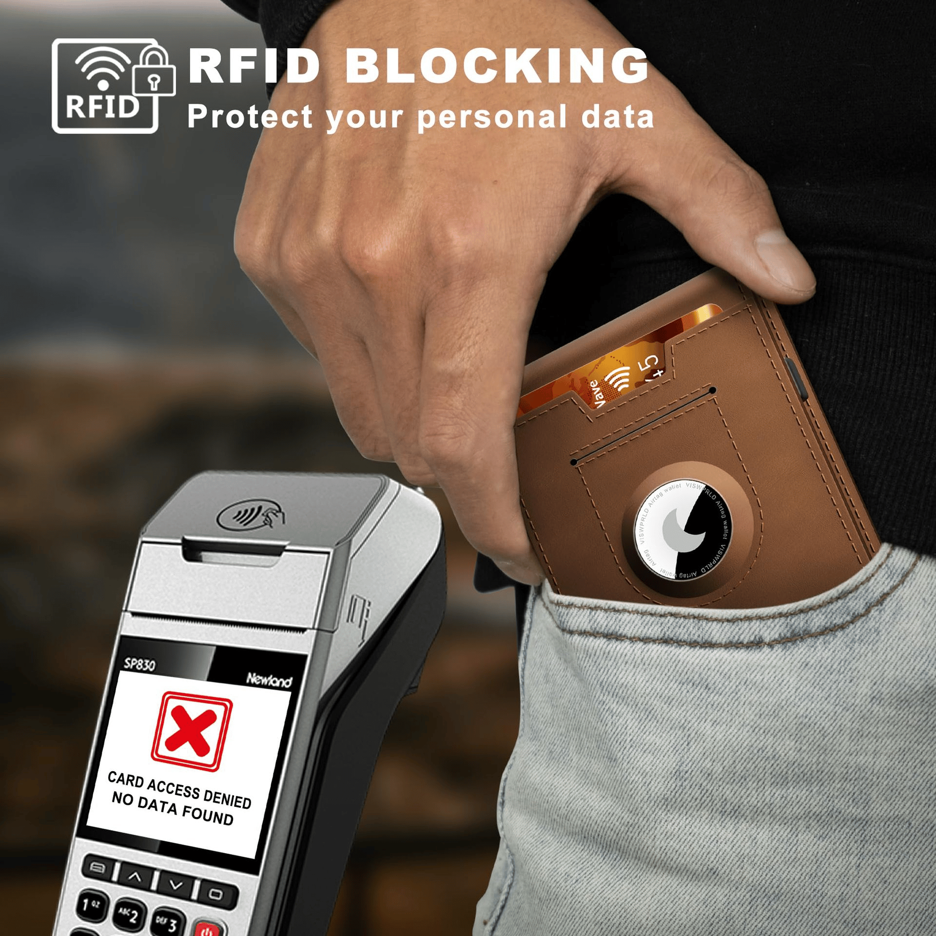 Pop Up aluminium tas Geld Clip Slanke Lederen Slots Creditcardhouder RFID Blokkerende Bifold Minimalistische Portemonnee