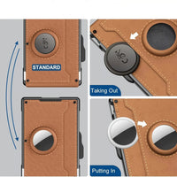 Pop Up aluminium tas Geld Clip Slanke Lederen Slots Creditcardhouder RFID Blokkerende Bifold Minimalistische Portemonnee