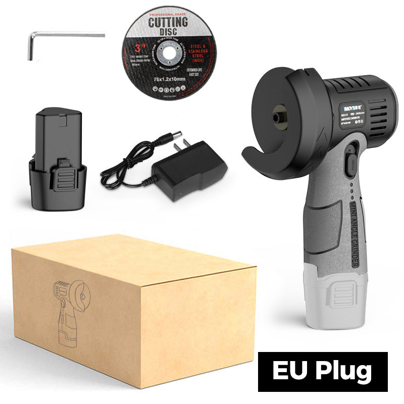 12V Mini-haakse slijper met doorslijpschijf – ideaal voor precisie snijden en schuren