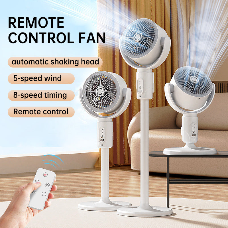 Motor Standventilator, 20 dB zeer stille ventilator, 30 m worpafstand, 2465 m³/h luchtvolume, ventilator met afstandsbediening & koeling