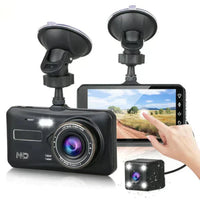 Draadloze dubbele dashcam met 170° en nachtzicht