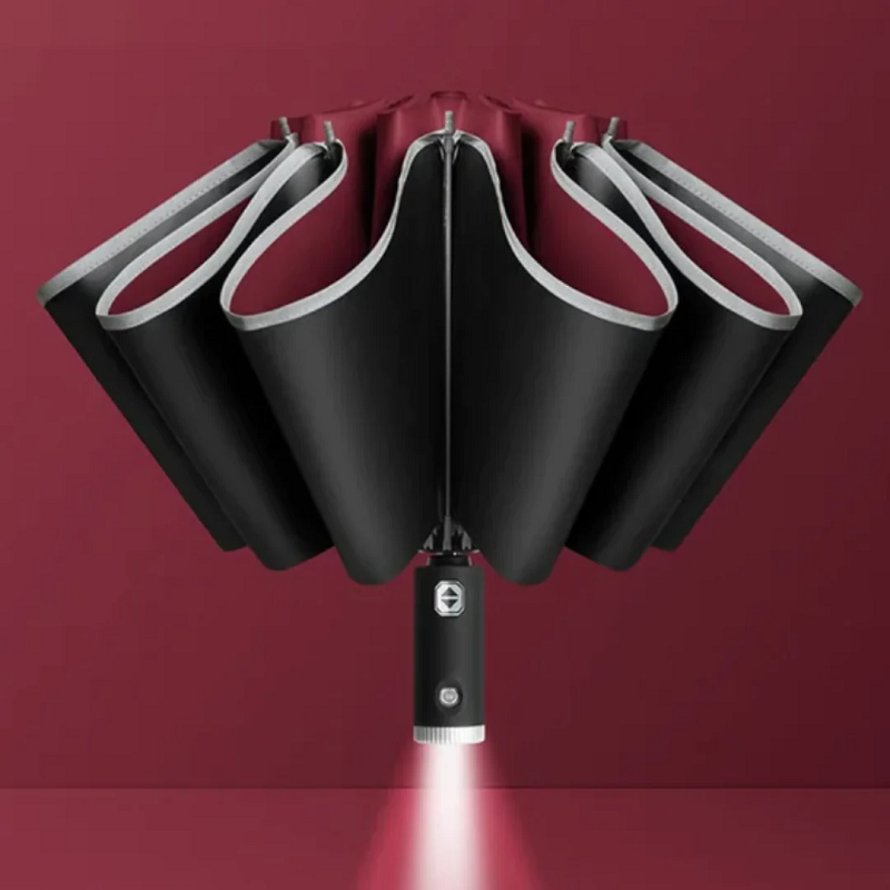 Stormbestendige Automatische Paraplu met Licht | LumBrella