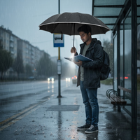 Stormbestendige Automatische Paraplu met Licht | LumBrella