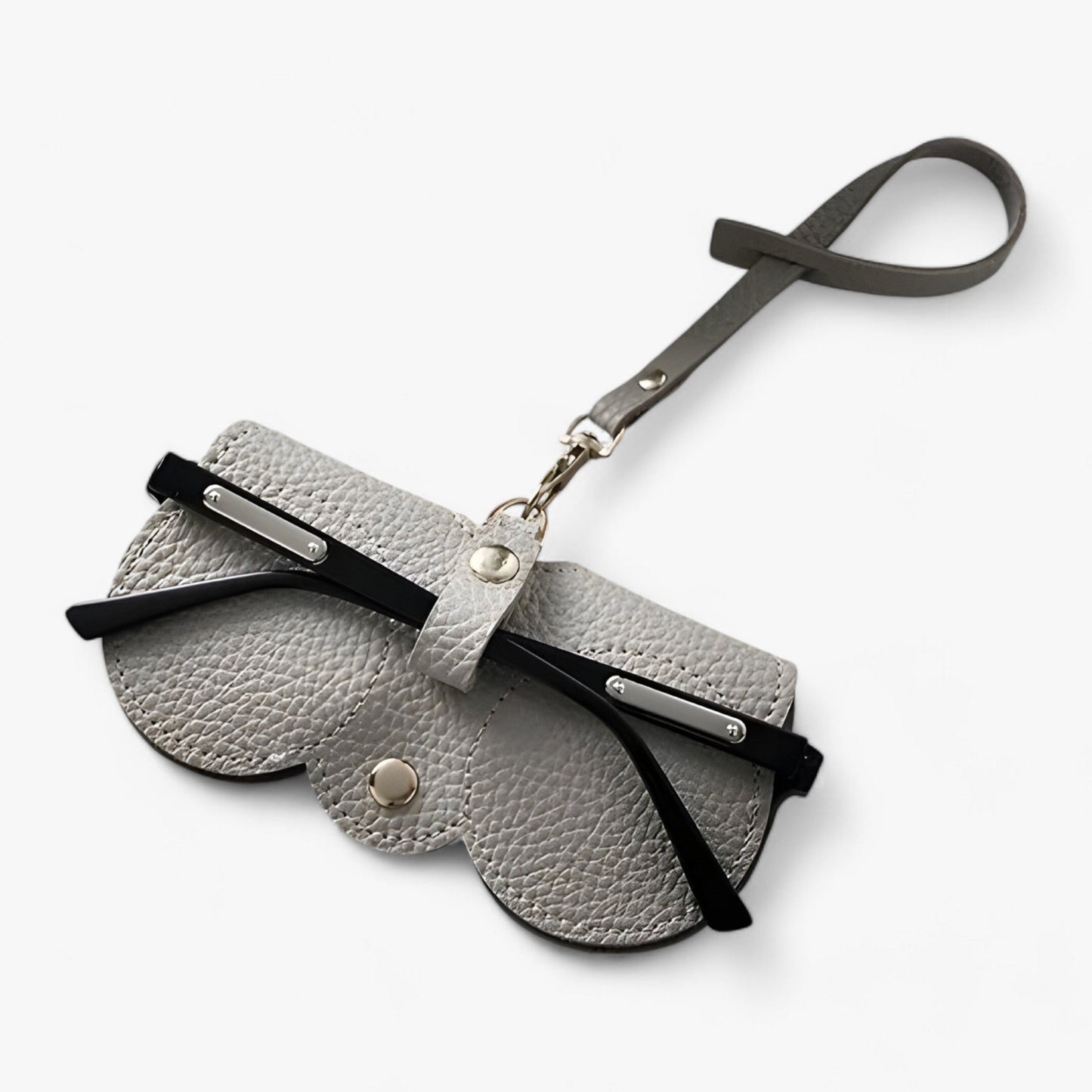 Sun Cover - Leren etui met kliksluiting voor bril