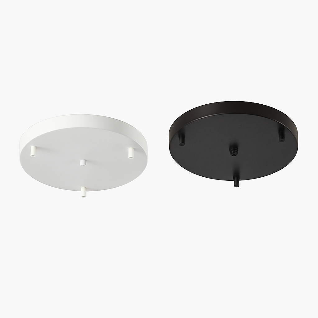 Ondersteuning ronde hanglamp tot 5 gaten (zwart of wit)