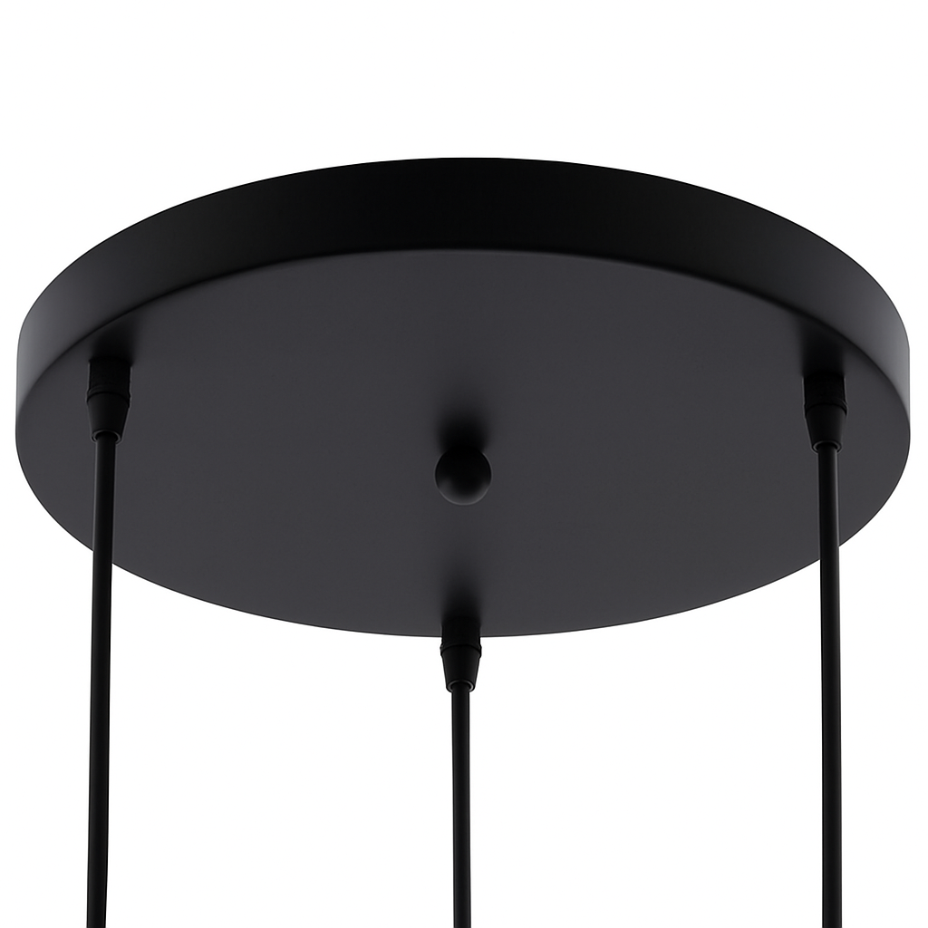 Ondersteuning ronde hanglamp tot 5 gaten (zwart of wit)