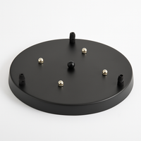 Ondersteuning ronde hanglamp tot 5 gaten (zwart of wit)