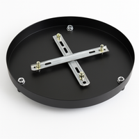 Ondersteuning ronde hanglamp tot 5 gaten (zwart of wit)