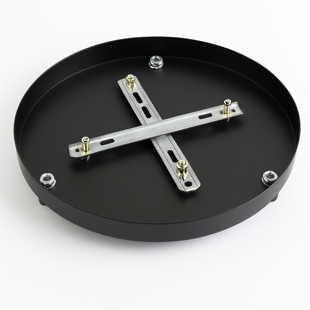 Ondersteuning ronde hanglamp tot 5 gaten (zwart of wit)