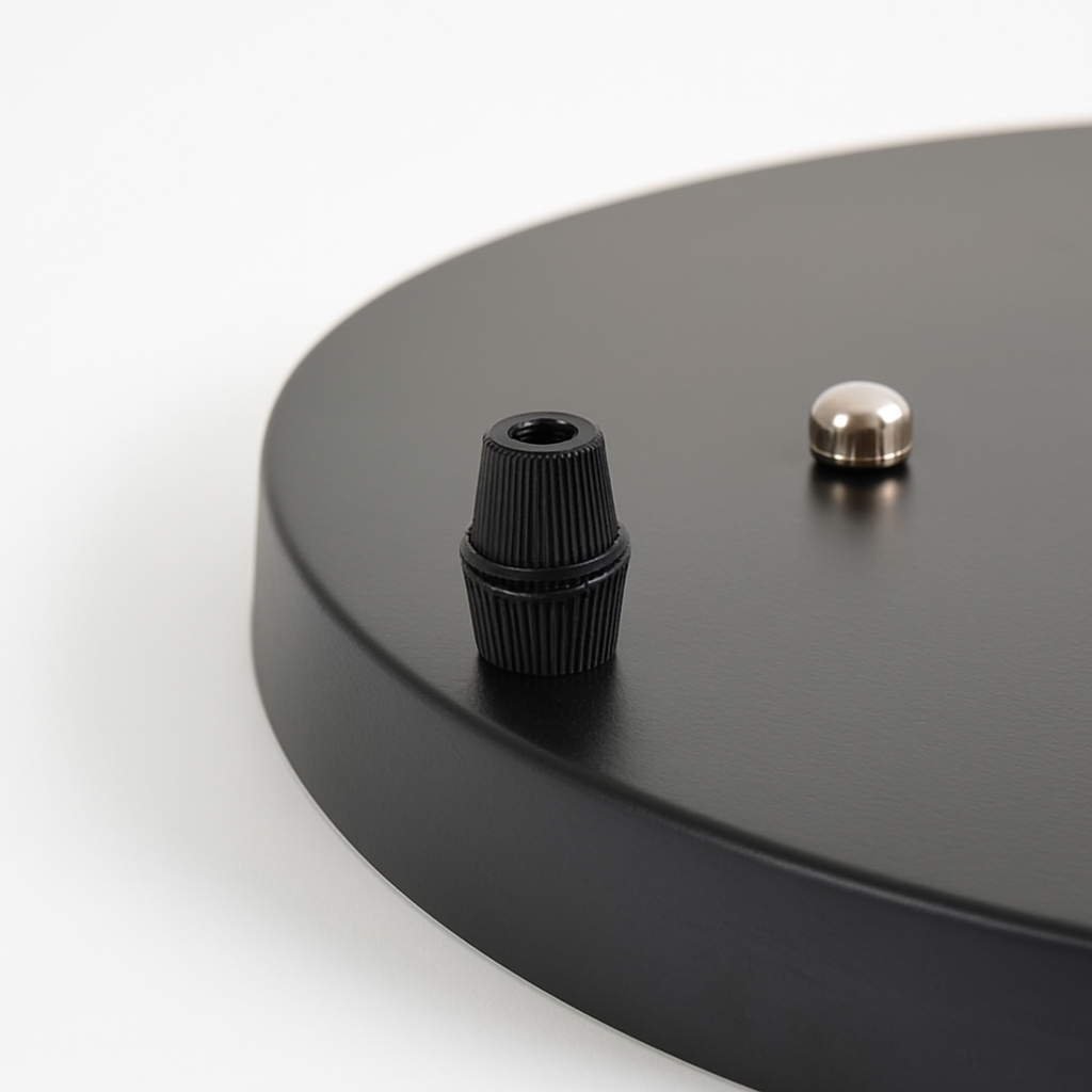 Ondersteuning ronde hanglamp tot 5 gaten (zwart of wit)