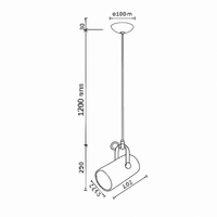 Aluminium hanglamp in kleur